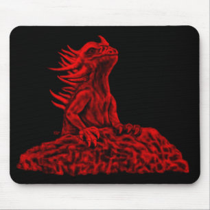 Mousepad Dragão vermelho pequeno
