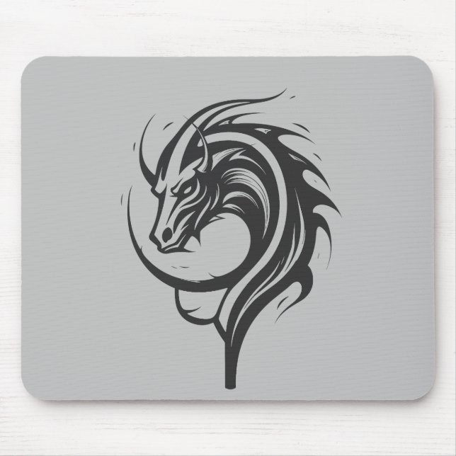 Mousepad Dragon Beast Creator Fantasy Legend Vetor Art (Frente)