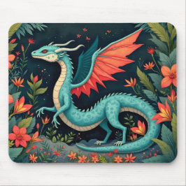 Mousepad Dragon in the Jungle