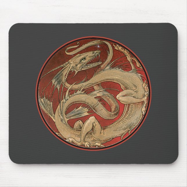 Mousepad Dragon Lore Art Nouveau (Frente)