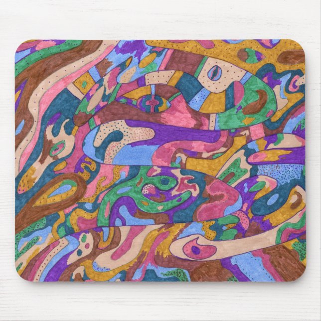 Mousepad Dragon Ride, Abstrato original (Frente)