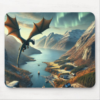 Mousepad Dragon’s Journey – Epic Fantasy Landscape