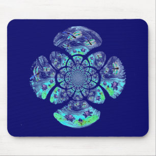Mousepad Dragonflies De Padrão Natural De Água