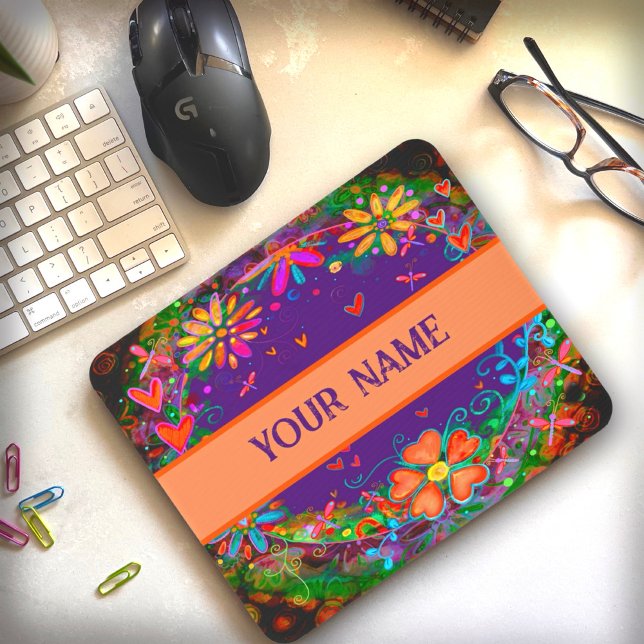 Mousepad Dragonflies Nome PersonalizadoInspirividade (Criador carregado)