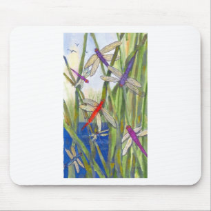 Mousepad Dragonflies Summer
