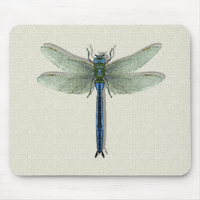 Mousepad Dragonfly Azul Elegante (Frente)
