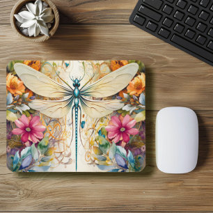 Mousepad Dragonfly E Flores Selvagens