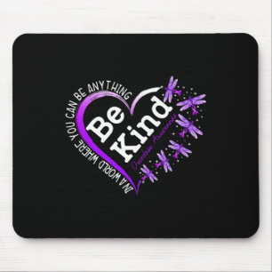 Mousepad Dragonfly Heart Ser Kind Purple Overdosagem Sensib