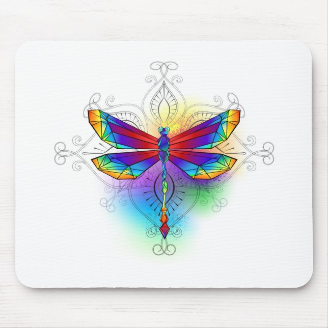 Mousepad Dragonfly Poligonal (Frente)