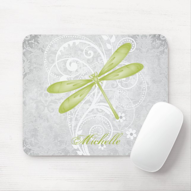 Mousepad Dragonfly Verde Personalizada (Com mouse)