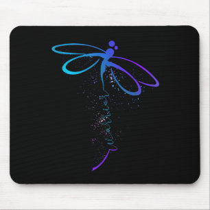 Mousepad Dragonfly Warrior Semicolon Prevenção Suicídio Awa