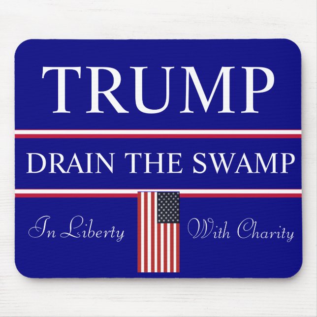 Mousepad Drain the Washington SWAMP Trump (Frente)