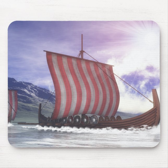 Mousepad Drakkars - 3D rendem (Frente)