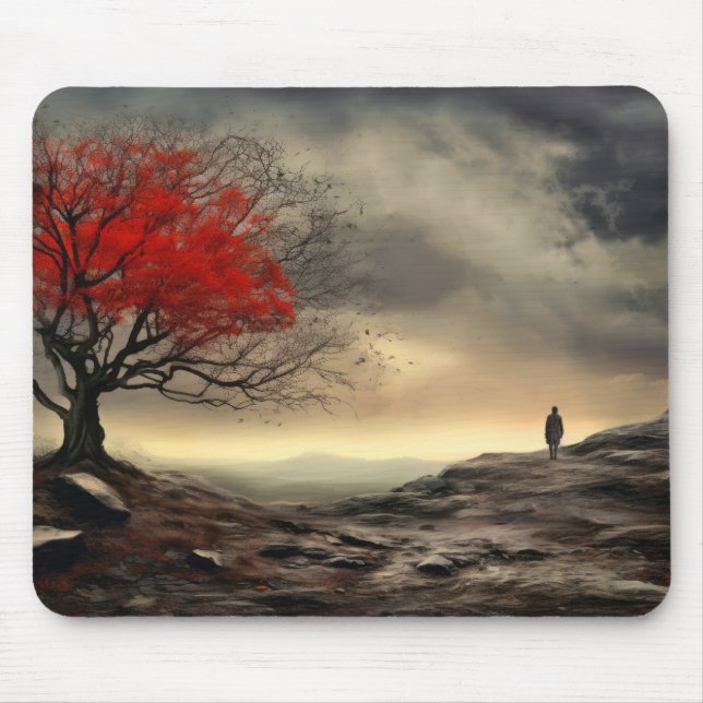 Mousepad Dream Horizon Natureza Pacífica Floresta Mundial d (Frente)