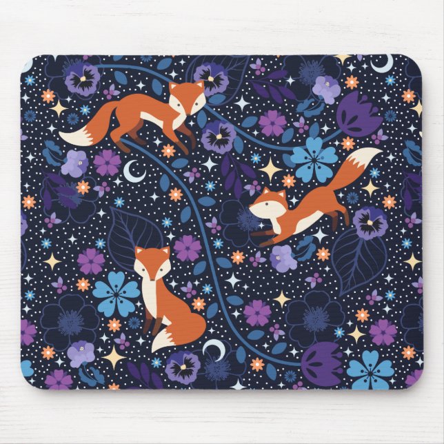 Mousepad Dreamy Folk Foxes (Frente)