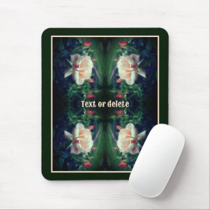 Mousepad Dreamy Peach Rosa E Buds Abstrato Personalizados