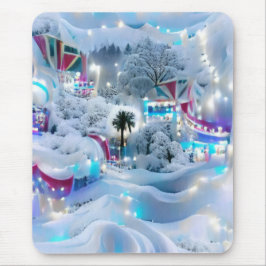 Mousepad Dreamy Winter Wonderland Lights