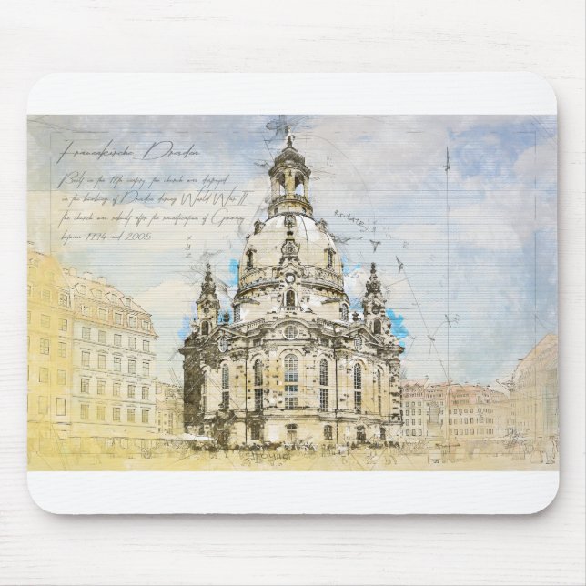 Mousepad Dresden Frauenkirche (Frente)