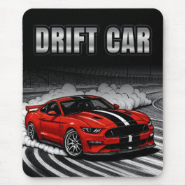 Mousepad Drift Car Red Muscle