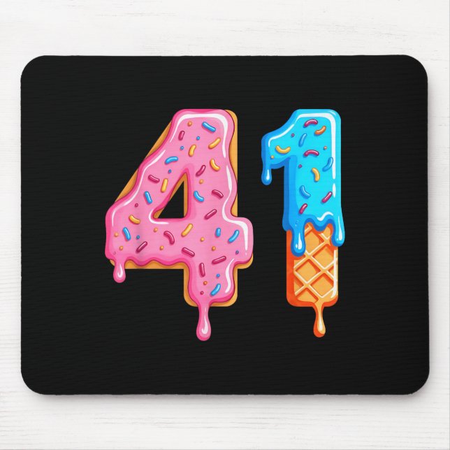 Mousepad Drip 41 Meme Cool Baseball Style Number Forty One  (Frente)