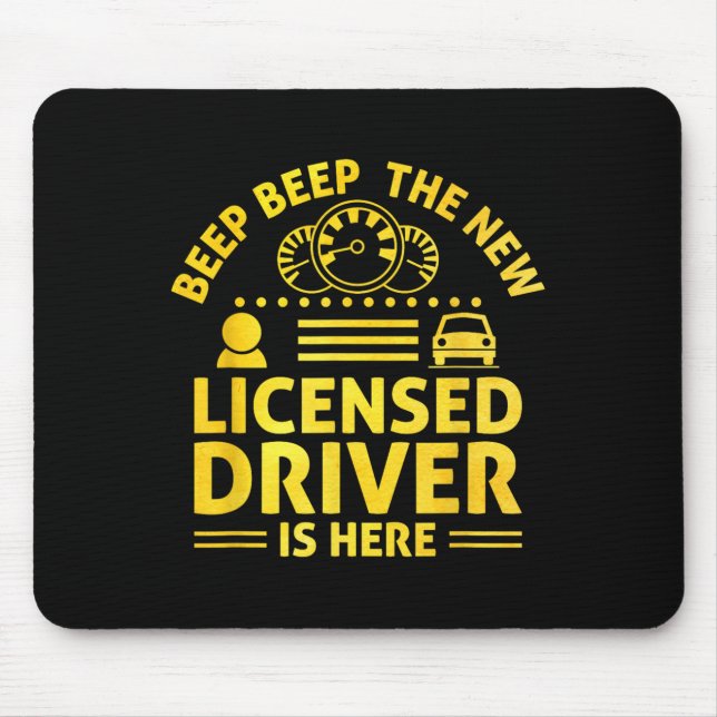 Mousepad Driving License Ped New Driver Permit Driving Scho (Frente)