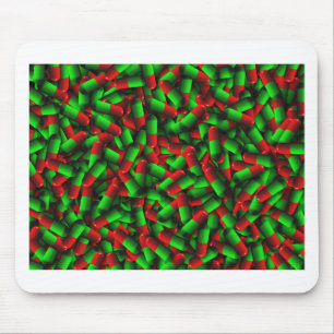 Mousepad drogas de pílulas verdes vermelhas