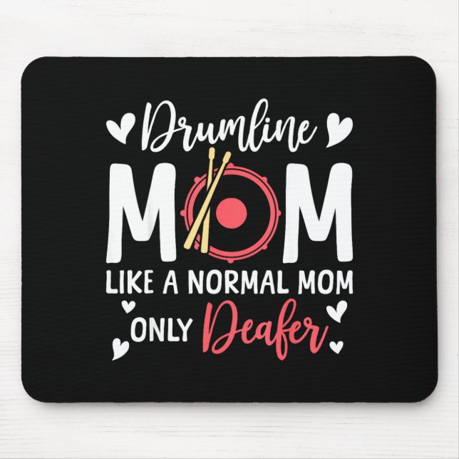 Mousepad Drumline Mom Like A Normal Mom Drumming Lover Drum (Frente)