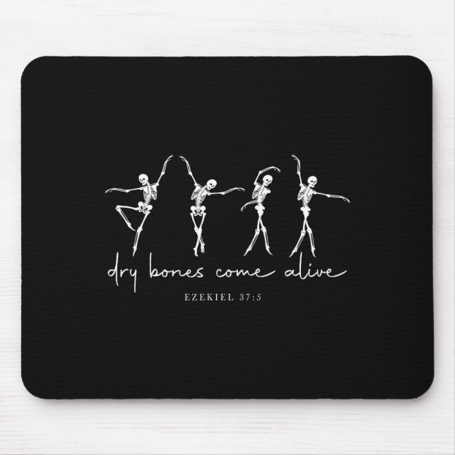 Mousepad Dry Bones Come Alive Dancing Ballet Skeleton Ezeki (Frente)