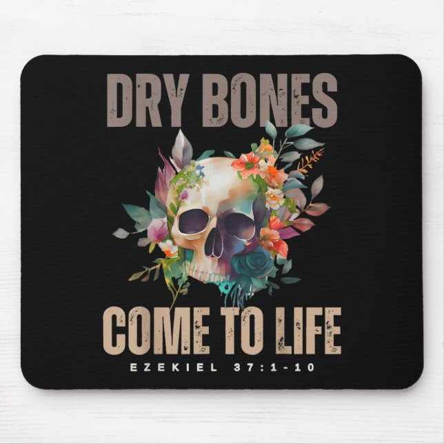 Mousepad Dry Bones Come To Life Ezekiel Christian Bible Flo (Frente)