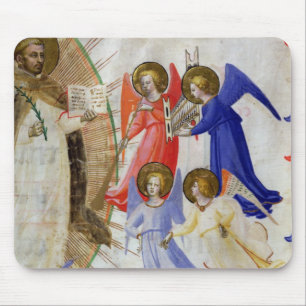 Mousepad ds 558 f.67v St Dominic com quatro anjos musicais,