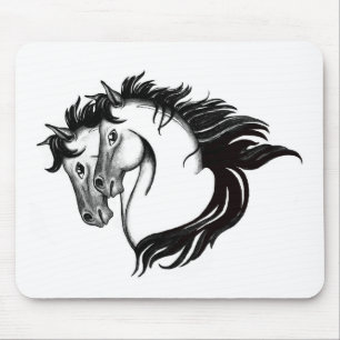 Mousepad Duas Cabeças de Cavalo