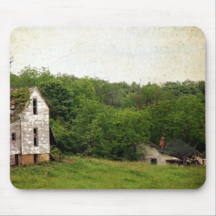 Mousepad Duas Casas Rurais Do Missouri Abandonadas