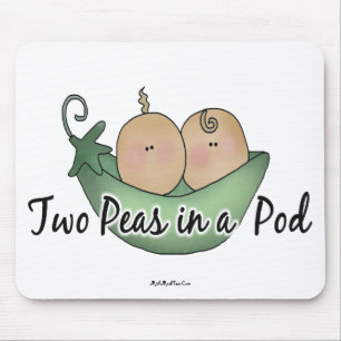 Mousepad Duas ervilhas em um vagem