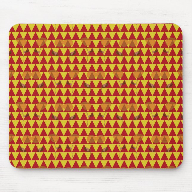 Mousepad Duas Flores Triângulos (Frente)