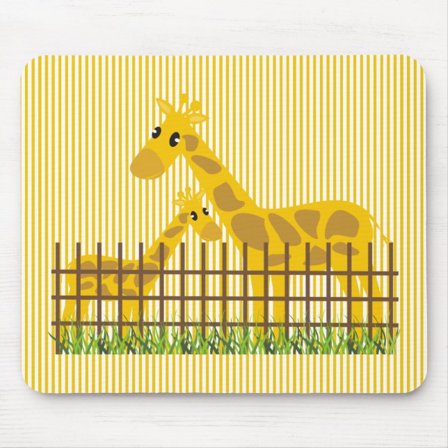 Mousepad Duas Girafas Bonitas (Frente)