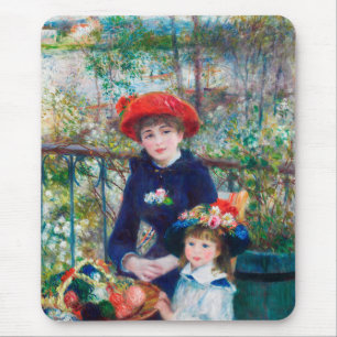 Mousepad Duas Irmãs (No Terrace) Pierre Auguste Renoir