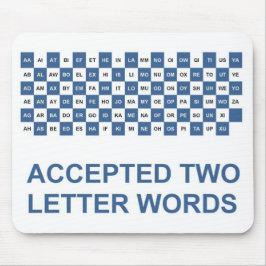 Mousepad Duas letras com a versão dos EUA