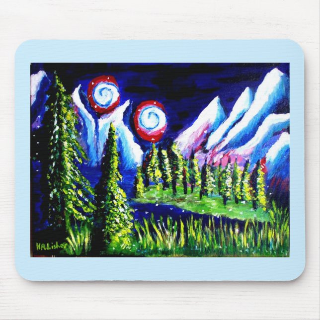Mousepad Duas luas montanhas Lisher (Frente)