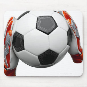 Mousepad Duas luvas dos depositários do objetivo que