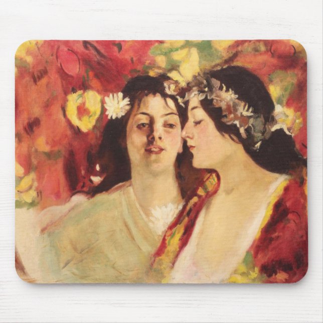 Mousepad Duas musas de Primavera (por Stefan Luchian) (Frente)