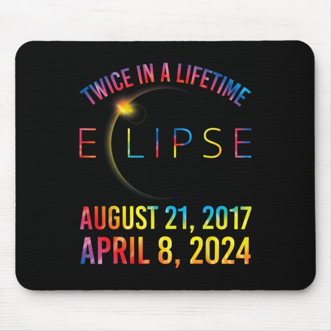Mousepad Duas Vezes Numa Camisa De Eclipse Solar De Vida 20 (Frente)