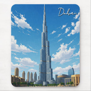 Mousepad Dubai Burj Al Arab UAE Viagem