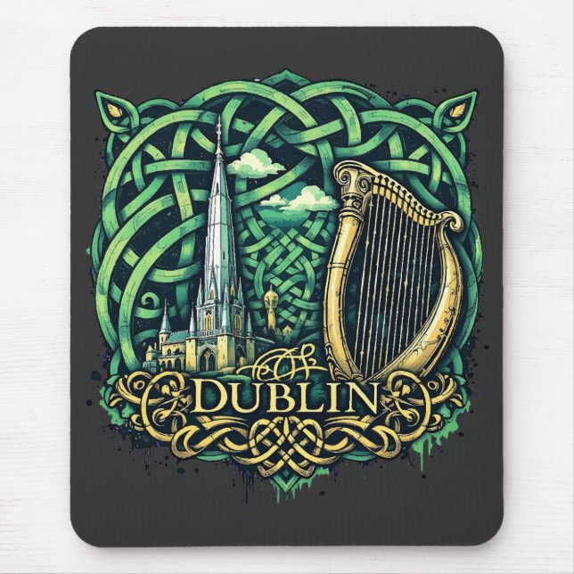 Mousepad Dublin República da Irlanda (Frente)