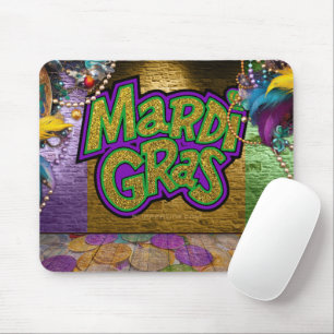 Mousepad Dúbloons gráficos com o tema Mardi Gras de Slipper