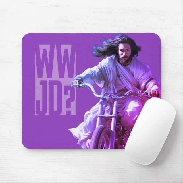 Mousepad Dubman Does Design: Jesus on Wheels, Heaven sent (Com mouse)