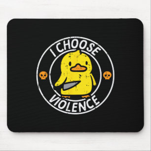 Mousepad Duck Knife Eu Escolho Uma Piada Engraçada Humor Ga