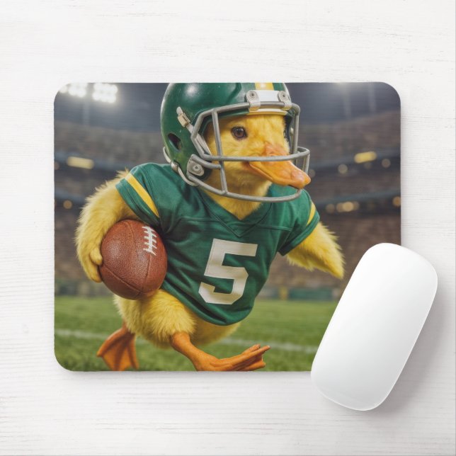 Mousepad Duck Vestindo um Capacete de Futebol #5 Jersey (Com mouse)
