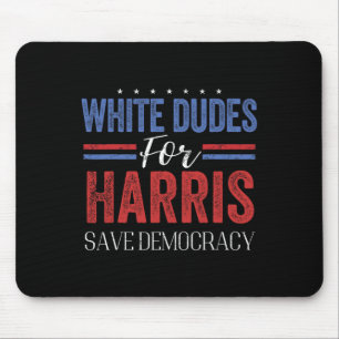 Mousepad Dudes For Harris Save Democracy Retro Presidente 4