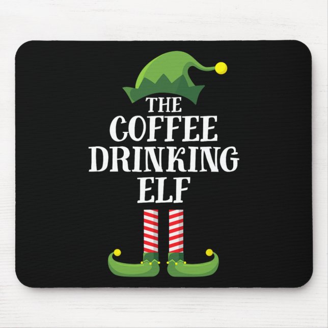 Mousepad Duende Bebendo Café Correspondente Grupo Familiar  (Frente)