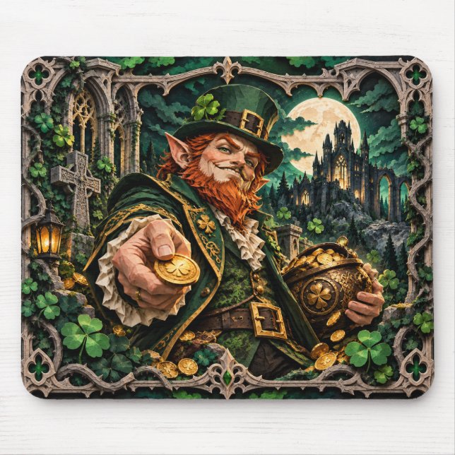 Mousepad Duende, Monstro de Corte de Papel (Frente)